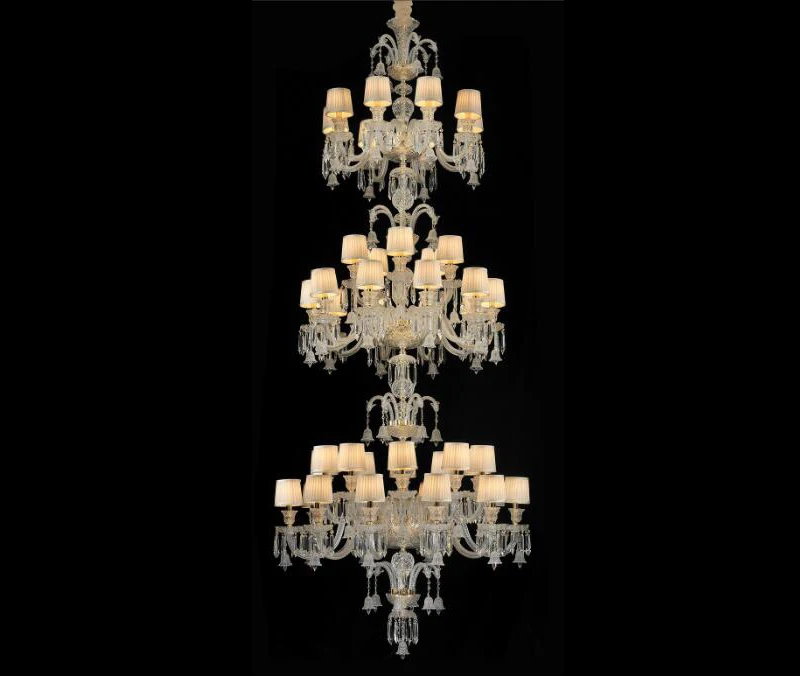 MEEROSEE K9 kryształowy żyrandol duży luksusowy lampa wisząca Lustre oprawa oświetleniowa Villa Cristal salon