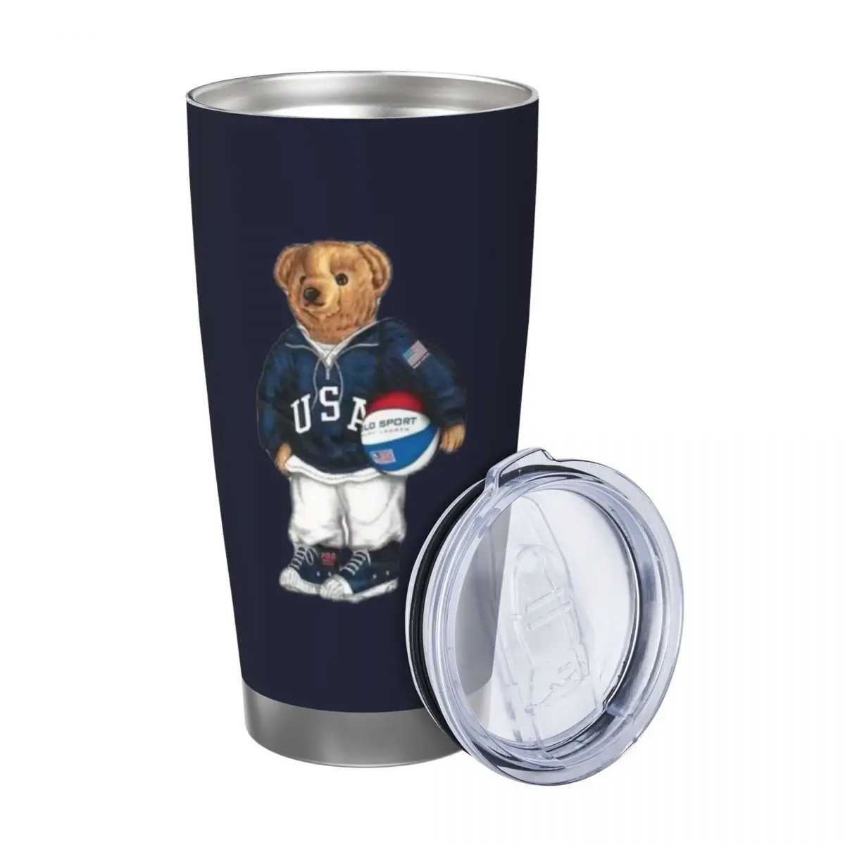 Ralph Bear 20oz Cup Large Capacity Car Mug Leak-proof Juice Coffee Cup Food Grade