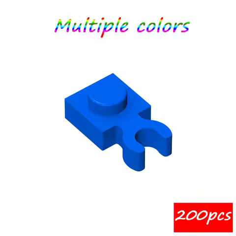 MOC 200PCS 60897 4085 1x1 Single Side Building Blocks Horizontal Clamp Plate Bricks Particle Puzzle Idea Toys Children Kid Gifts