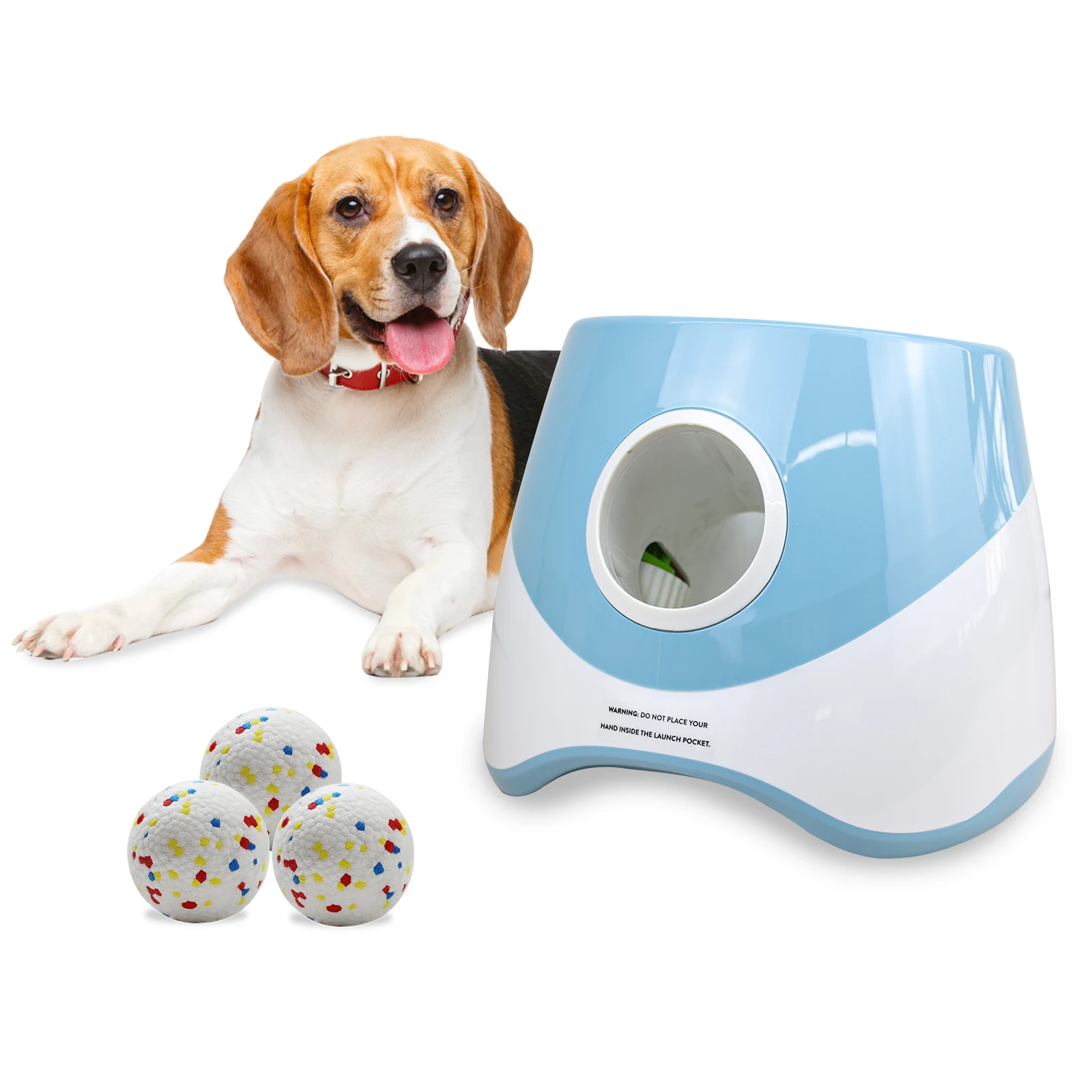 Hot Selling Automatic Dog Ball Launcher Plastic Pet Products Factory Price Dog Accessories and Dog Toys