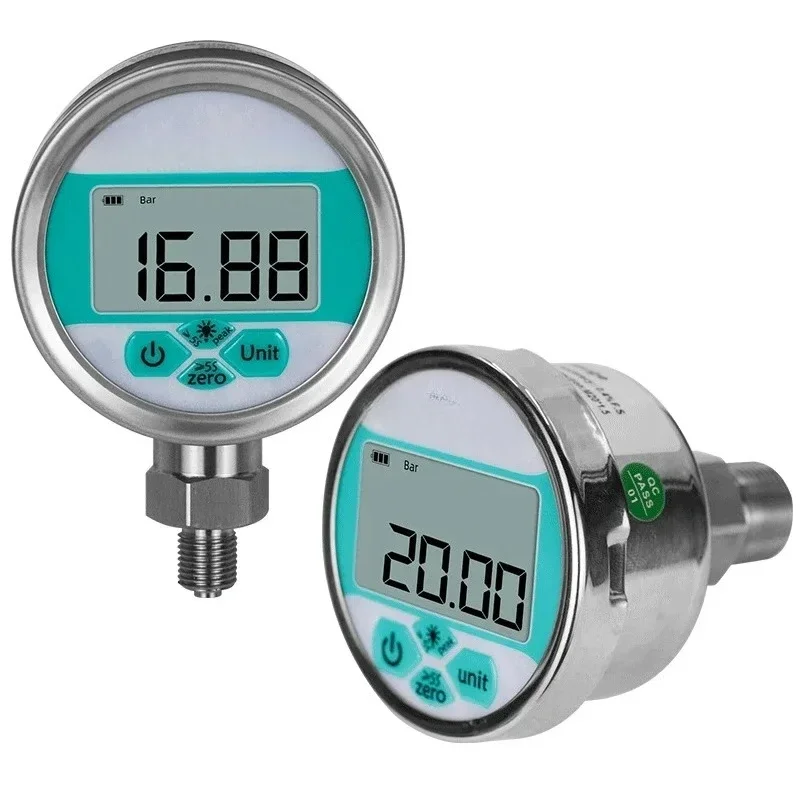 Digital Pressure Gauge Radial Liquid Fuel Manometer Electronic Pressure Gauges For Water Oil Gas Air
