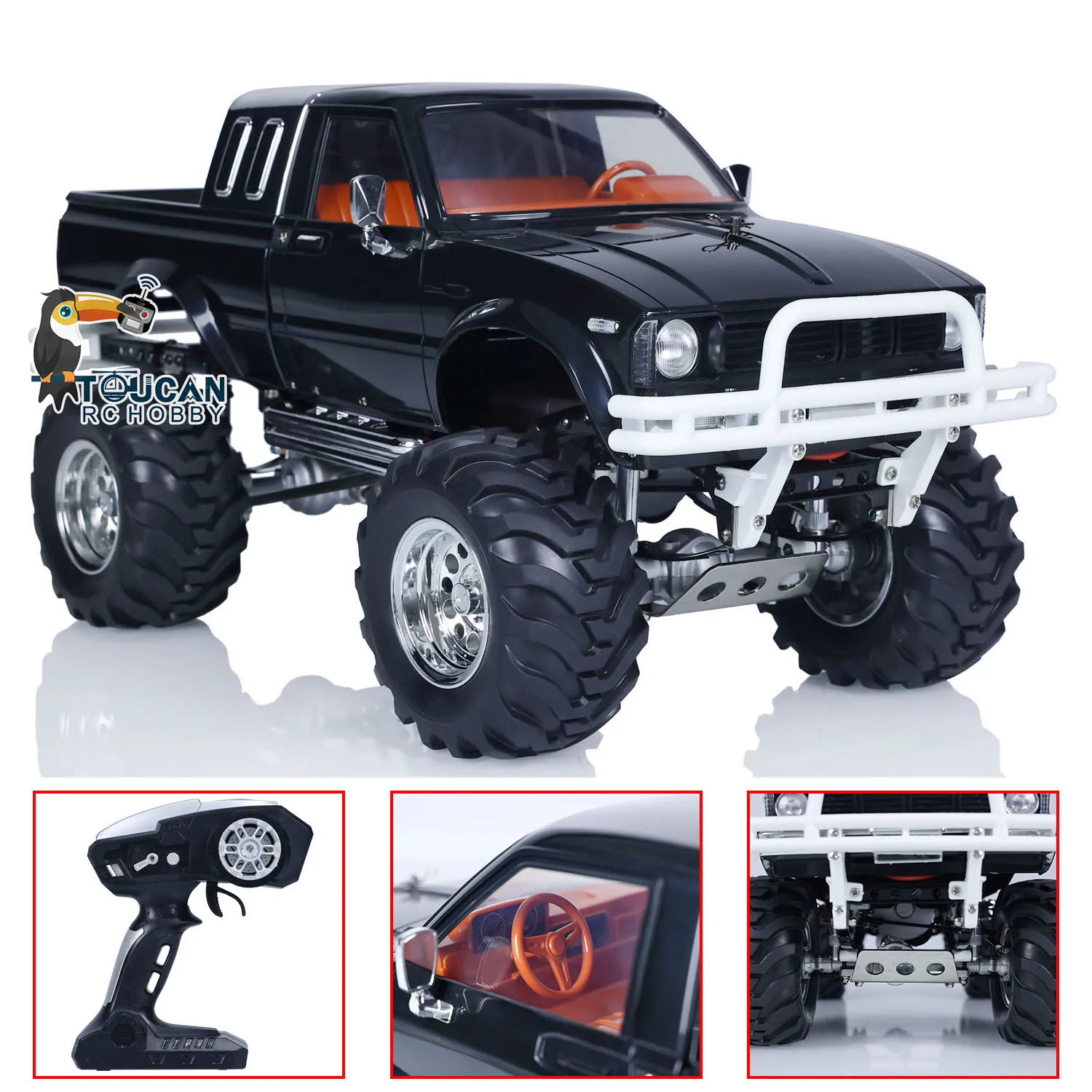 

Радиоуправляемая модель пикапа Gift HG 1/10, серия 4x4, раллийный автомобиль, гоночный краулер, 2.4G RTR, черный, игрушка на радиоуправлении для мальчиков