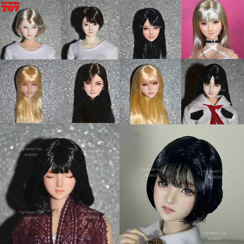 

Customization 1/6 Beauty Obitsu Head Sculpt Long Hair Girl Head Model For 12" Female Soldier PH TBL Action Figure Body Dolls