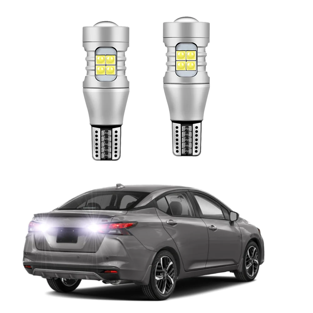 2Pcs LED Backup Light For Nissan Versa 2020 2021 2022 2023 2024 2025 LED Reverse Reversing light Bulb White Error Free