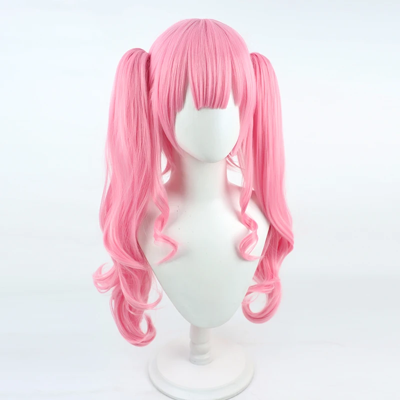 الظاهري يوتيوب Vtuber موري Calliope شعر مستعار تأثيري هالوين كرنفال الدعائم الطرف الشعر الاصطناعية ألياف مقاومة للحرارة + غطاء شعر مستعار