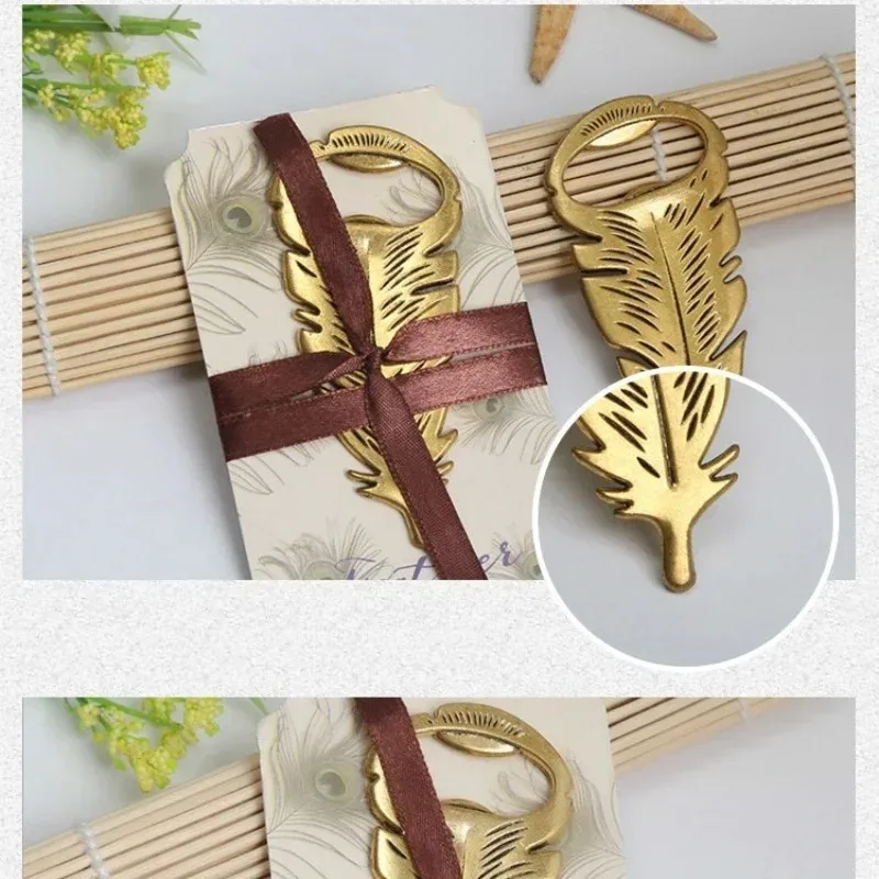 New Feather Bottle Opener Multifunctional Beer Opener Portable Kitchen Tool Wedding Return Gift Party Favors Home Bar Supplies