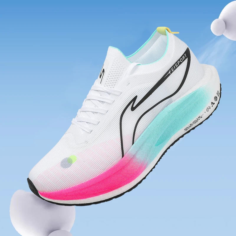 

Men's sports shoes, lightweight carbon plate racing running shoes, winter shock absorption, anti slip, wear-resistant, breathabl