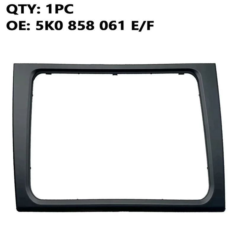 A19Q-Interior Dash Radio GPS Head Unit Trim AC Bezel Heater Control Panel For VW Golf 2009-2012 5K 0858061 F 5K 0858069