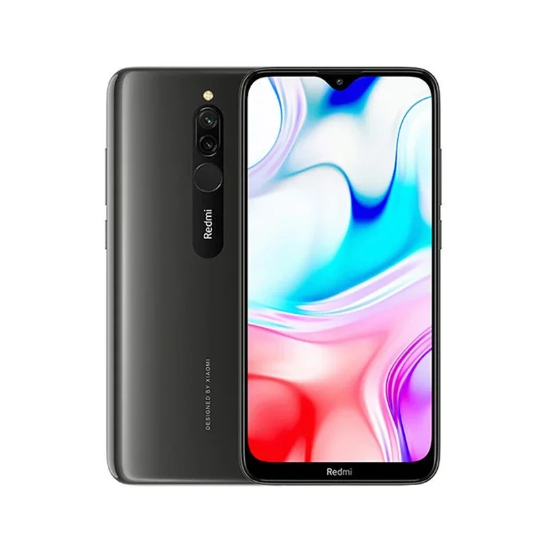 هاتف Xiaomi redmi 8 Android 4G غير مقفول بشاشة 6.22 بوصة وذاكرة وصول عشوائي 4 جيجابايت وذاكرة قراءة فقط 64 جيجابايت جميع الألوان في حالة جيدة هاتف محمول أصلي