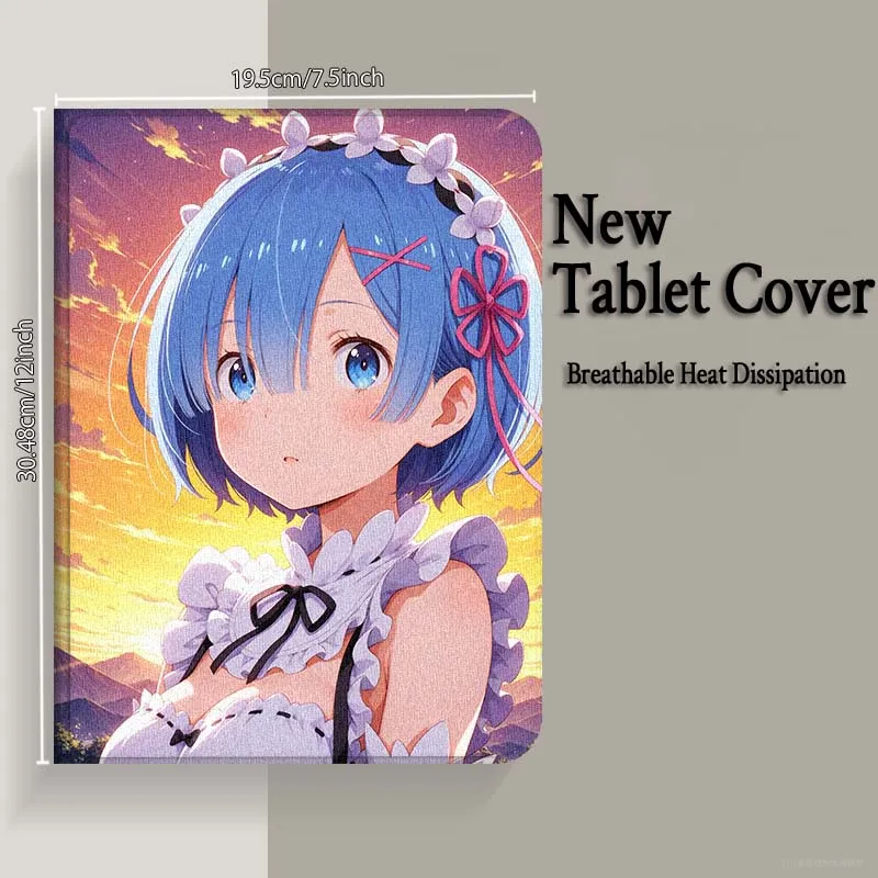 Rem Art شعبية جميلة لسامسونج غالاكسي تاب S9 S10 S6 S7 S8 FE زائد لايت بوصة غطاء قابل للطي اللوحي #4