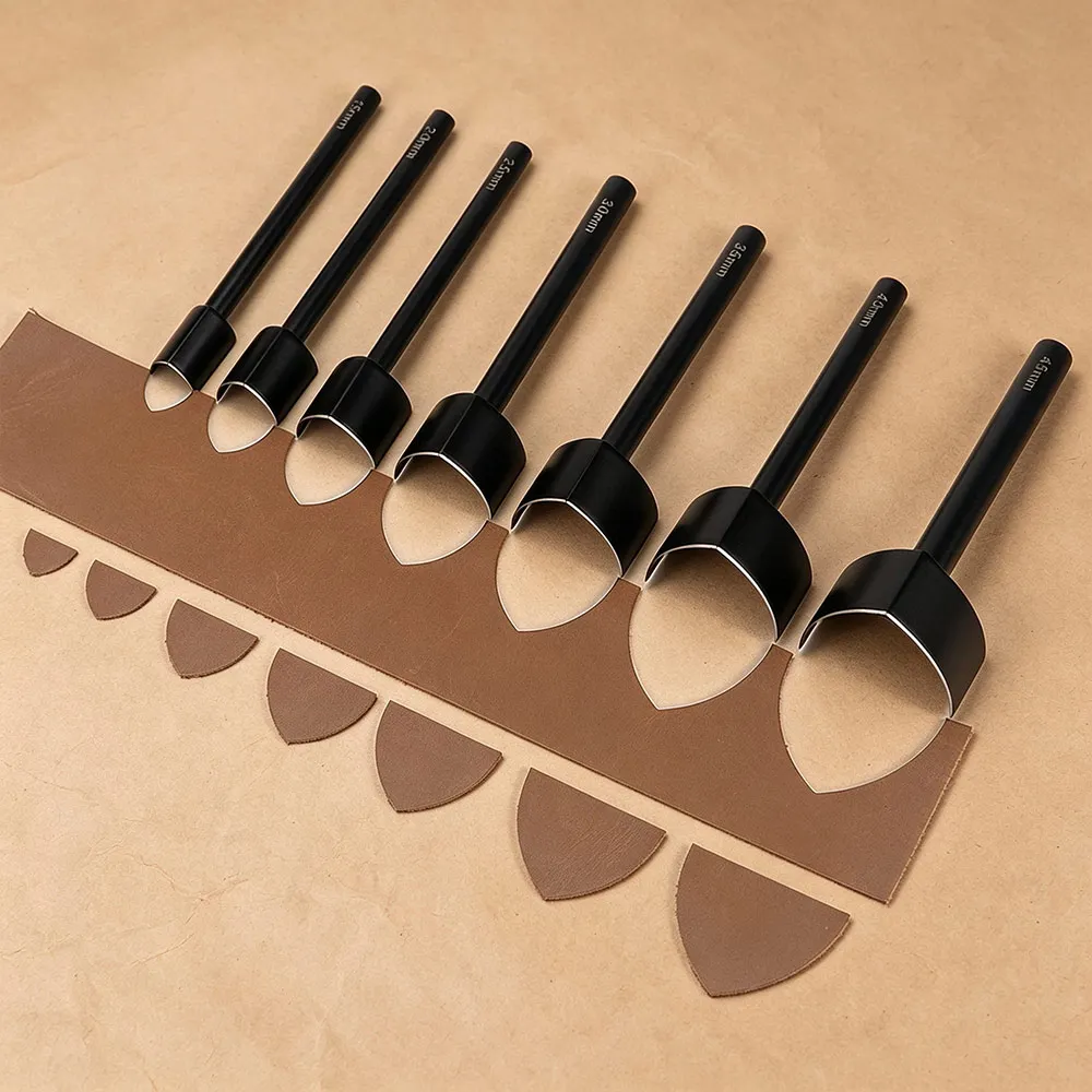 1Pcs V-shaped Leather Tail Cutting Tool For Leather Craft Production of Leather Wallets And Belts DIY Cutting And Punching Tool