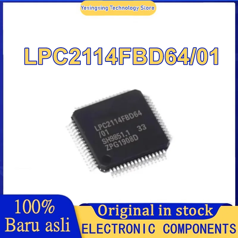 새로운 오리지널 LPC2114FBD64/01 LPC2114FBD64 QFP64 마이크로컨트롤러 칩 재고 있음