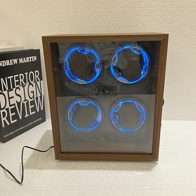Watch Winder For Automatic Watches Box Mechanical Watches Rotator Holder Wood Case Winding Cabinet