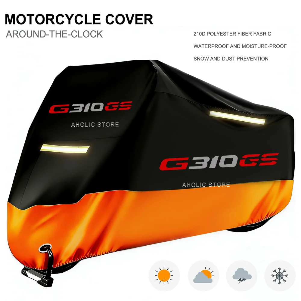 Motorcycle Cover 210D Oxford Waterproof Outdoor Indoor Dustproof Snow Proof UV Protection For BMW bmw G310GS g310gs