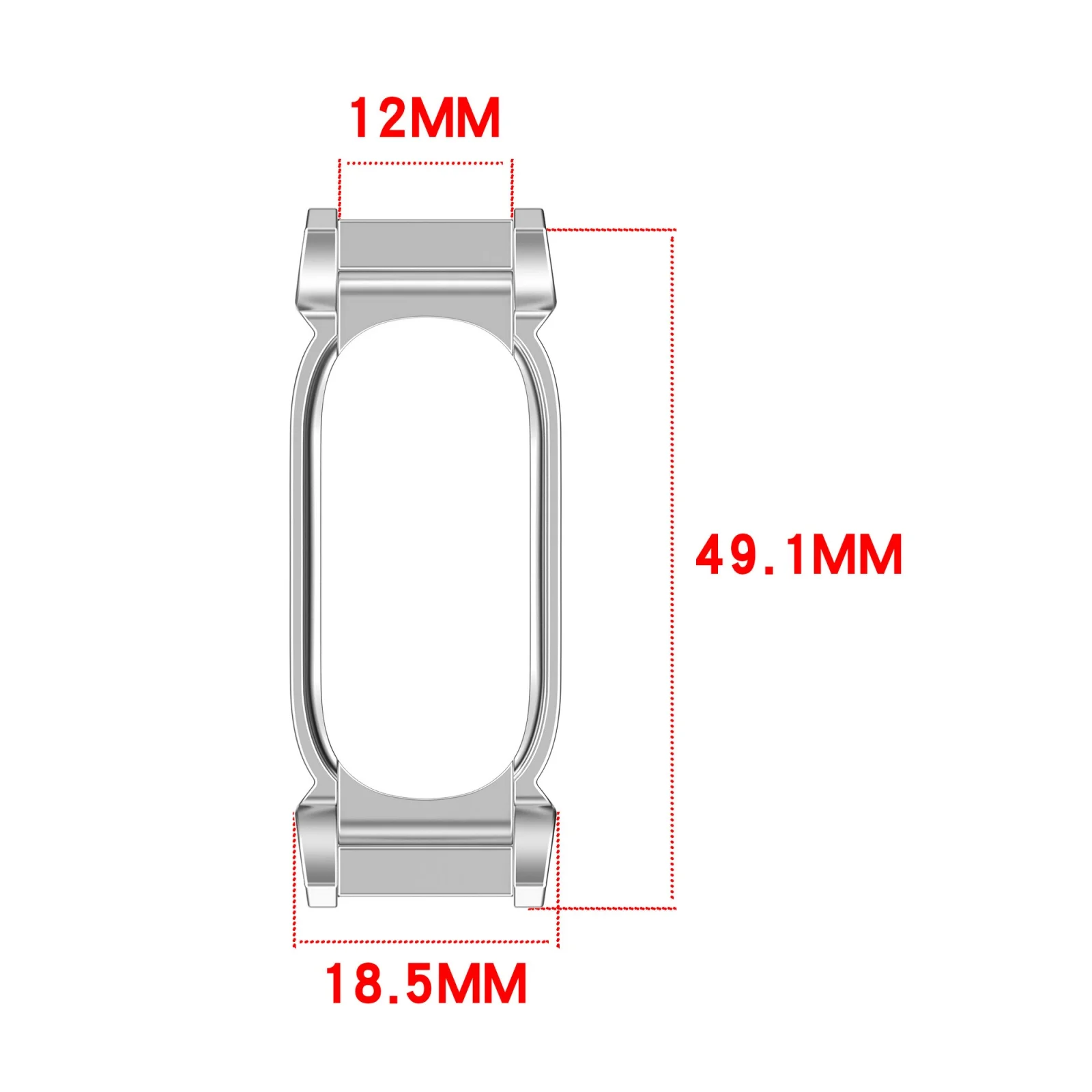12mm Metal Frame Case for Google Fitbit Air Watch Band Strap Connector Conversion Adapter MultiColor Replacement Connect