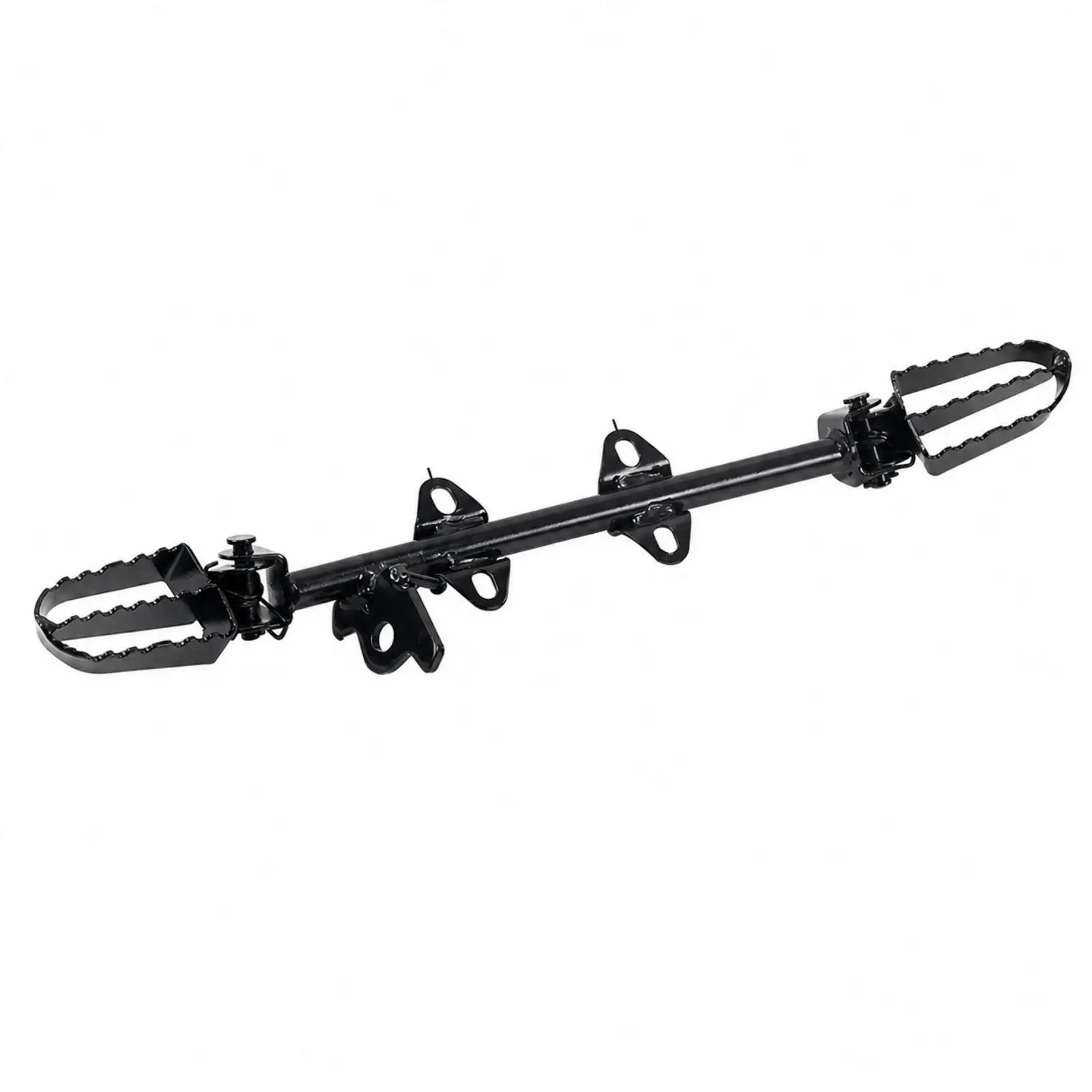 Dirt Bike Foot Pegs Non-Slip Footrest Crossmember with Serrated Pegs Replacement