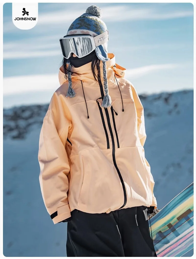 John Snow 2026 Neue Winter-Skijacke für Damen und Herren, Atmungsaktive Wasserdichte Snowboard-Bekleidung, Outdoor-Sport-Wärmejacke – Detail 18