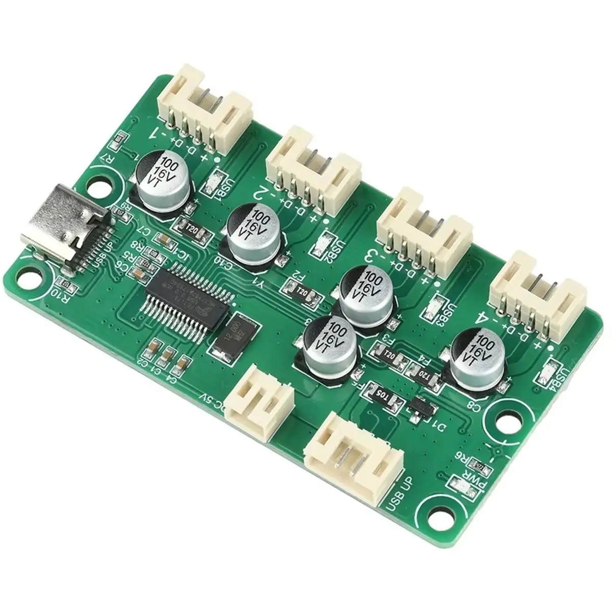 DC 5V 1-to-4-Port HUB Module USB 2.0 Hub Free Drive USB Splitter Electronic Development Expansion Board PH2.0
