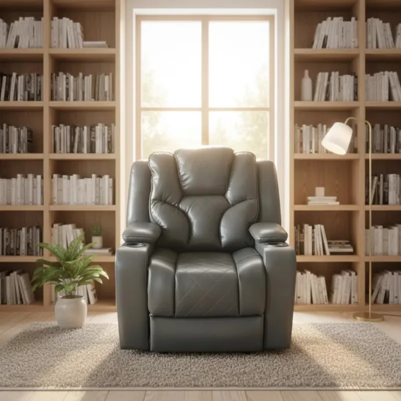 Frank Luxury Top Grade Functional Recliner Sofa with LED for Home Theater Cinema Room