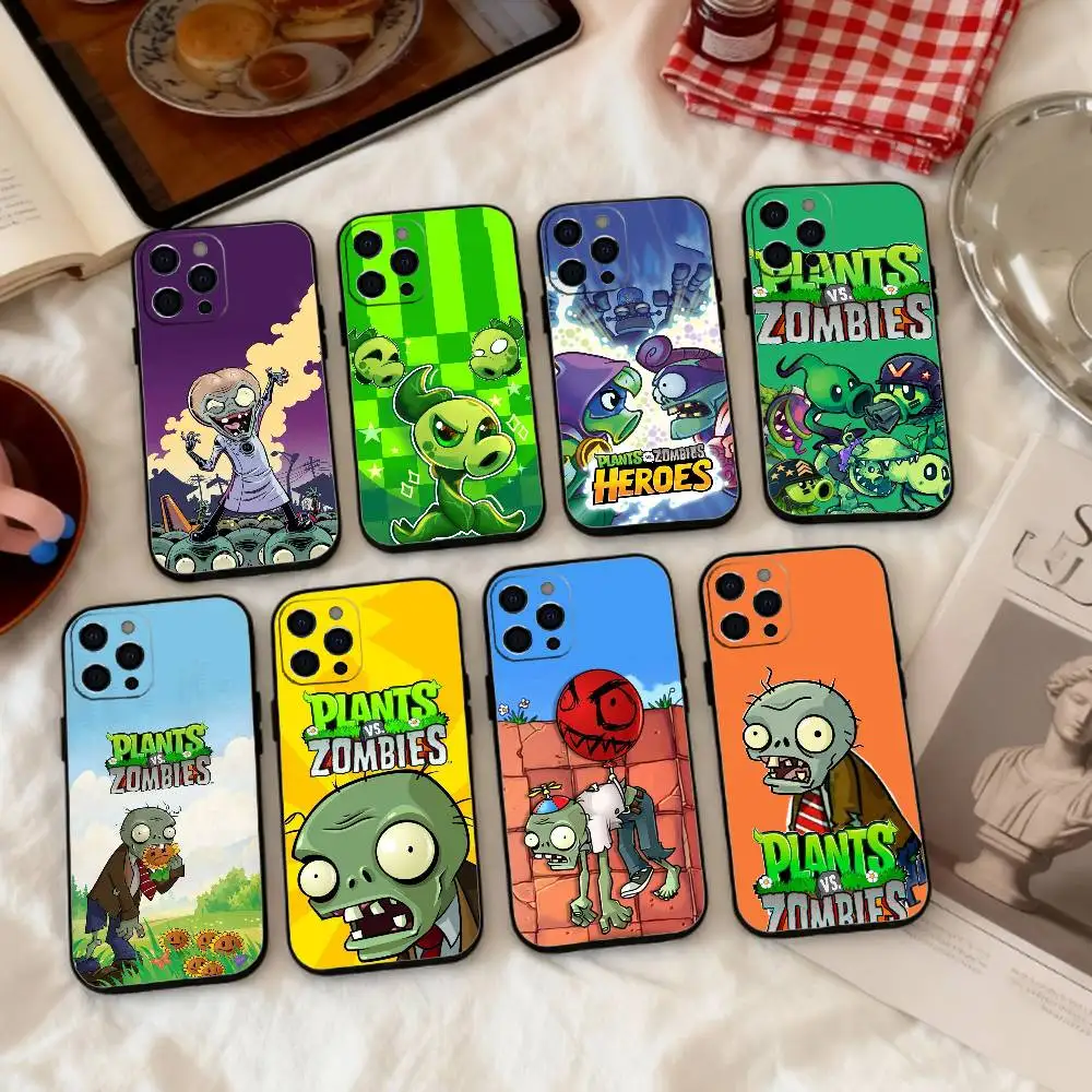 

Game P-Plants VS Z-Zombies Phone Case Silicone Soft For IPhone 17 16 15 14 13 12 11 X XR Plus Pro Max Plus