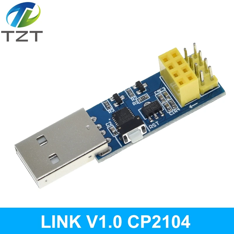 CH340G CP2104 USB To ESP8266 ESP-01 ESP-01S WIFI Module Programmer Adapter Download Debug Link Kit for Arduino LINK v1.0 CH9102F image 2