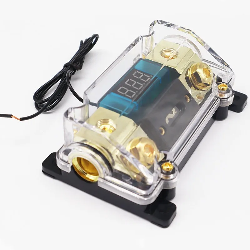 Car audio, transparent fuse holder, insurance tank, insurance box with digital display, one out one/one out two