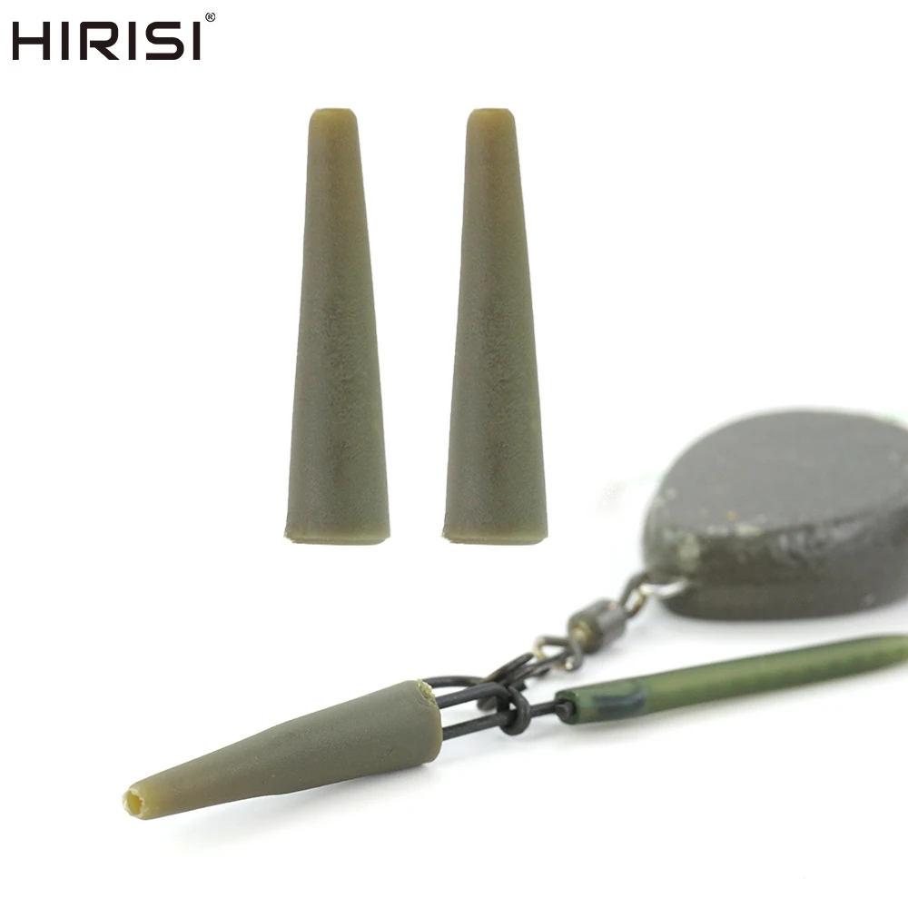 20pcs Carp Fishing Terminal Tackle Tail Rubber Sleeves Cone Fishing Lead Clips Carp Fishing Accessories AE060