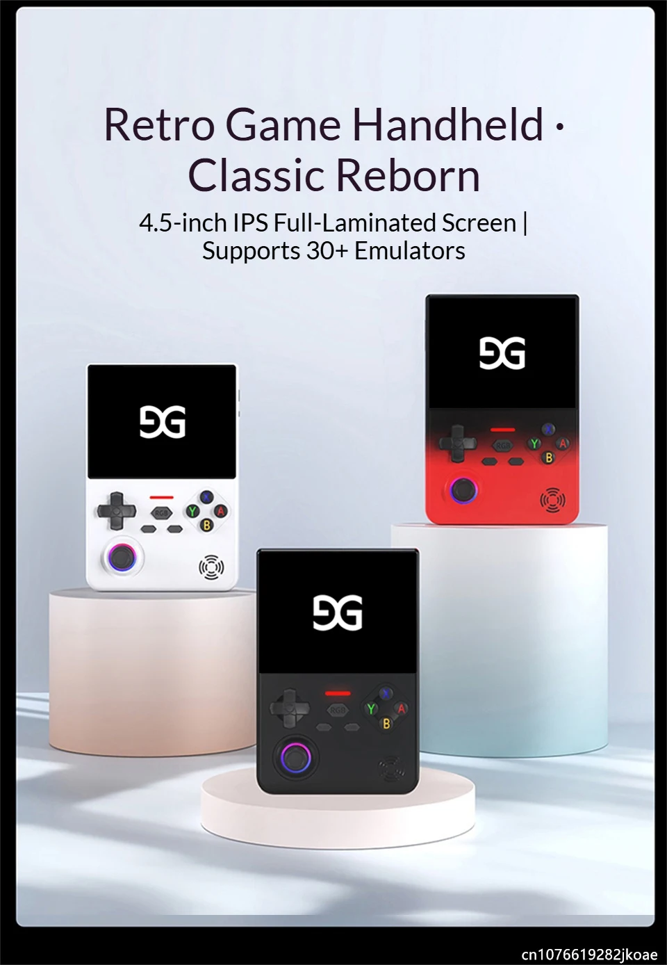 GUSGU H7 Open-Source Retro-Spielkonsole 4,5" IPS Tragbarer Linux-Handheld-Spieler Bestes Gaming-Geburtstags- und Festgeschenk 4000mAh – Detail 8