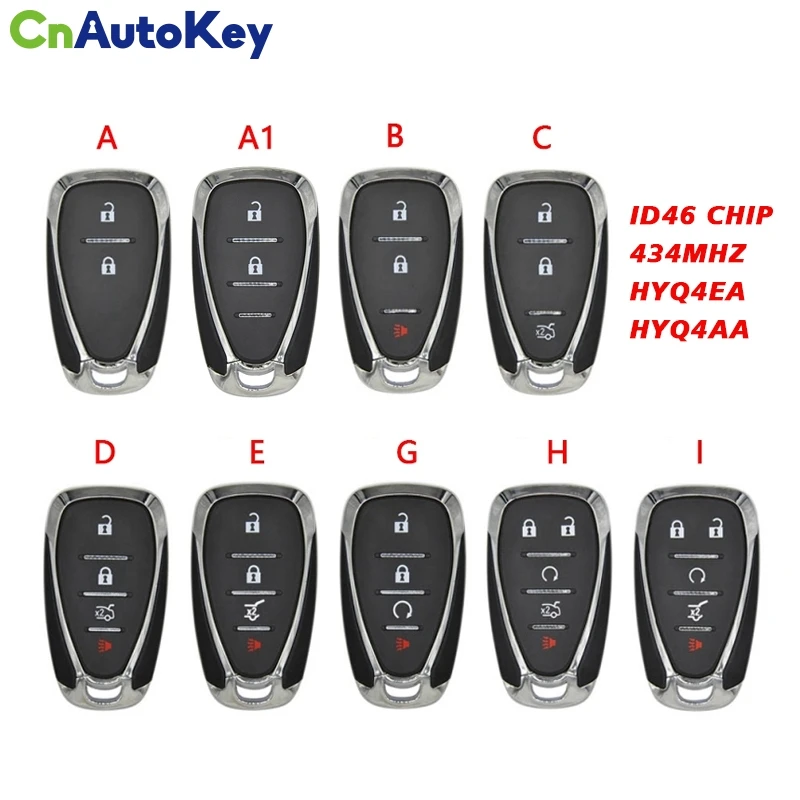 

CN014108 Car Remote Control Key For Chevrolet Camaro Equinox Cruze Malibu Spark HYQ4EA HYQ4AA ID46 PCF7952 434MHZ