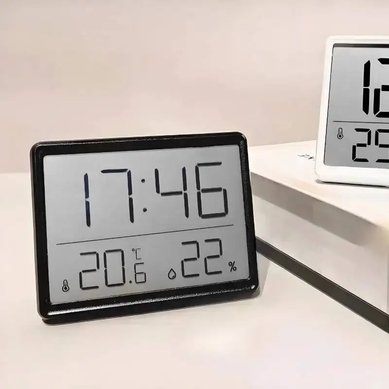 Humidity Temperature Wall Watch Office Modern Living Room Wall Watch Digital Luxury Design Orologio Da Parete Decor Items Home