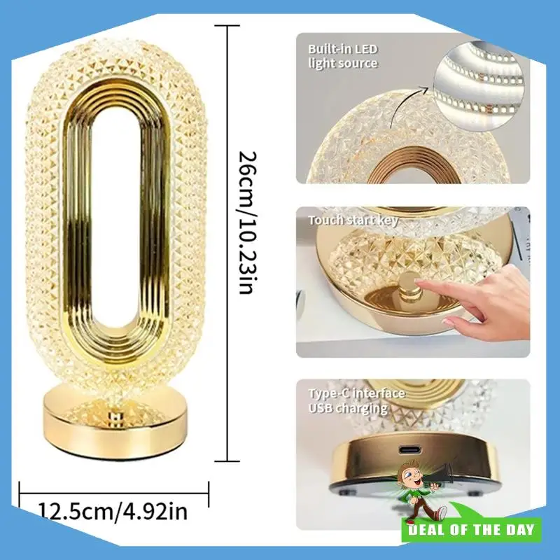 24-Hour Delivery Modern Desk Lamp Touch Dimming Function Table Lamp For Bedroom Bedside Night Light Romantic Living Room Decor