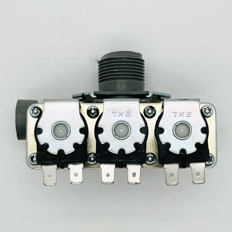 Triple Water Inlet Solenoid Valve Drum Washing Machine 3-Way Water Feed Valve Replacement Spare Part