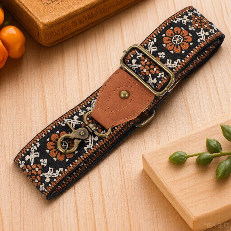 

Adjustable Thick Cotton Shoulder Strap for Women Crossbody Bags Replacement Purse Belt Bag Accessory PU Buckle