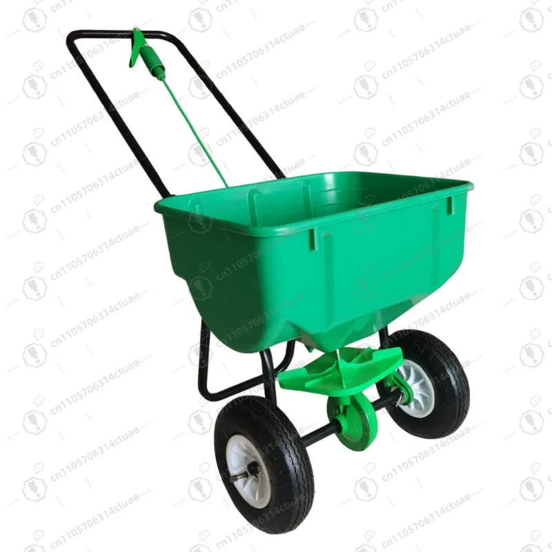 

Manual Non-Electric Seed Spreader Cart, Multi-Purpose Salt Spreader for Lawn Garden & Road Maintenance