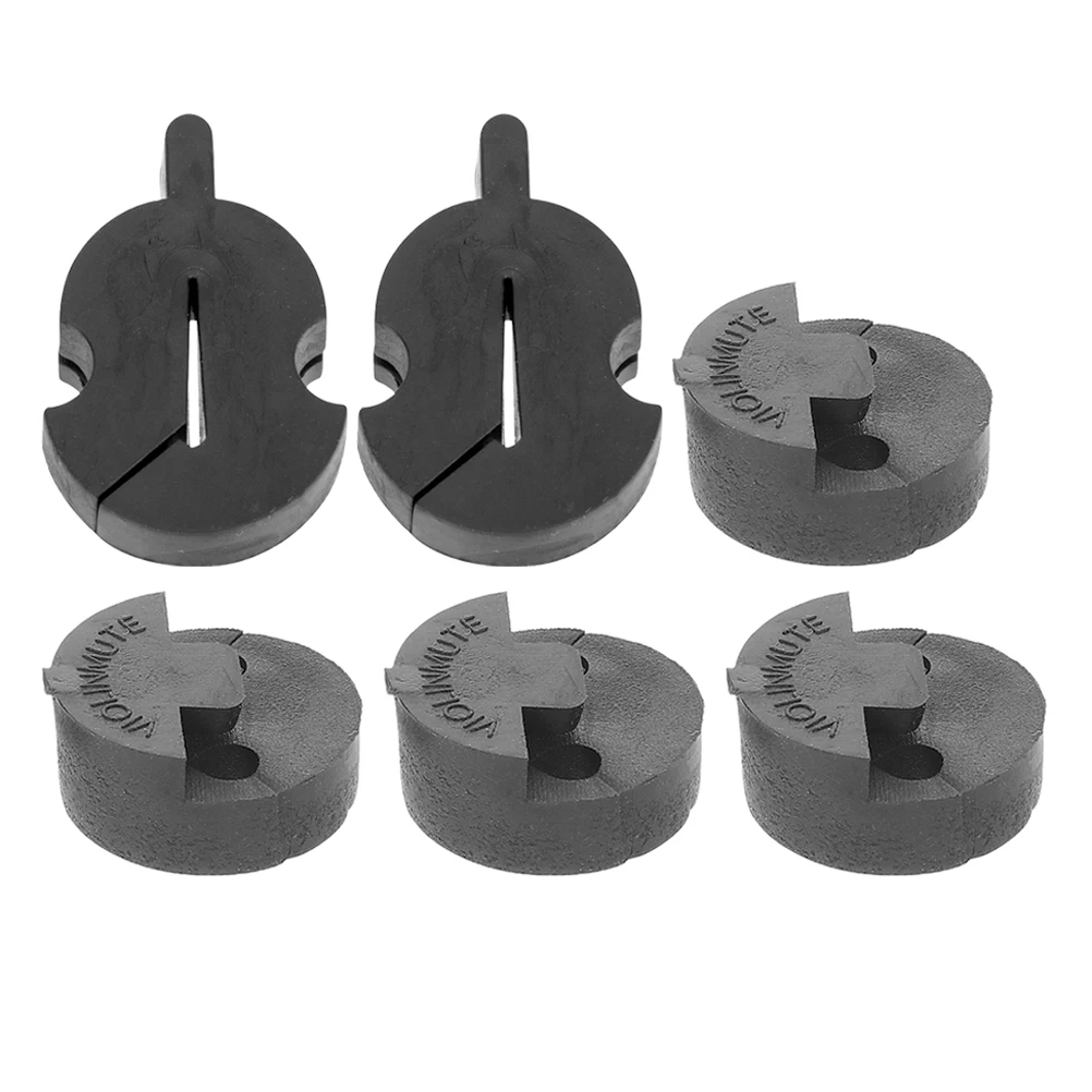 

6Pcs Violin Practice Mute Rubber Reduce Sound Quiet Practice for Violin Viola Musical Instrument Mute for Viola