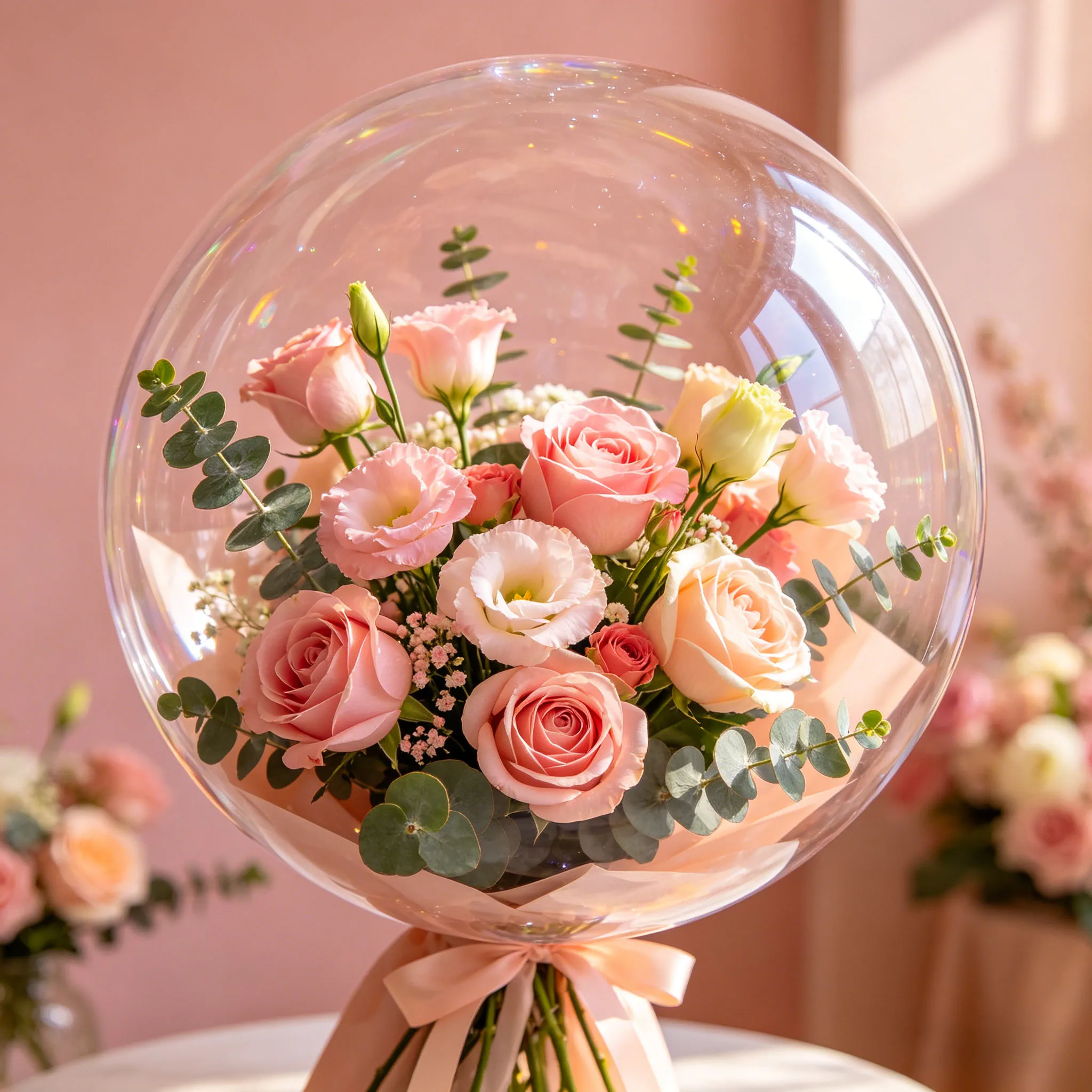24 Zoll breite Bubble BoBo Ballons, transparente Ballons zum Befüllen, 10 cm breite Öffnung, Bubble BoBo Ballons für Partydekoration – Detail 2
