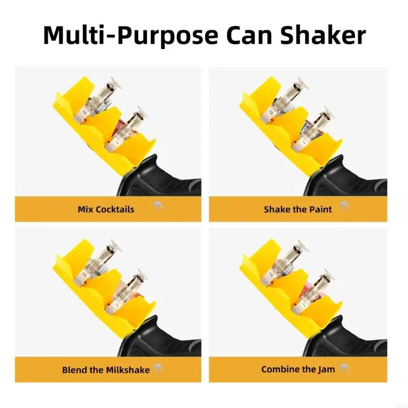 Electric Tool Paint Stirrer Eliminates Manual Shaking Includes Safety Gloves 