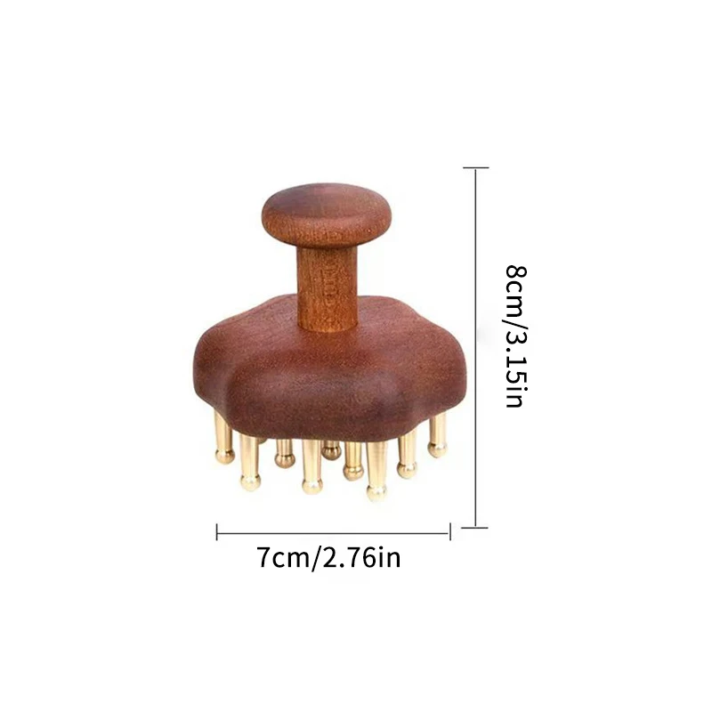 Multi-Functional Wooden Therapy Massage Comb Scalp Head Massager Natural Wood Circular Tooth Guasha Scraping Body Massager
