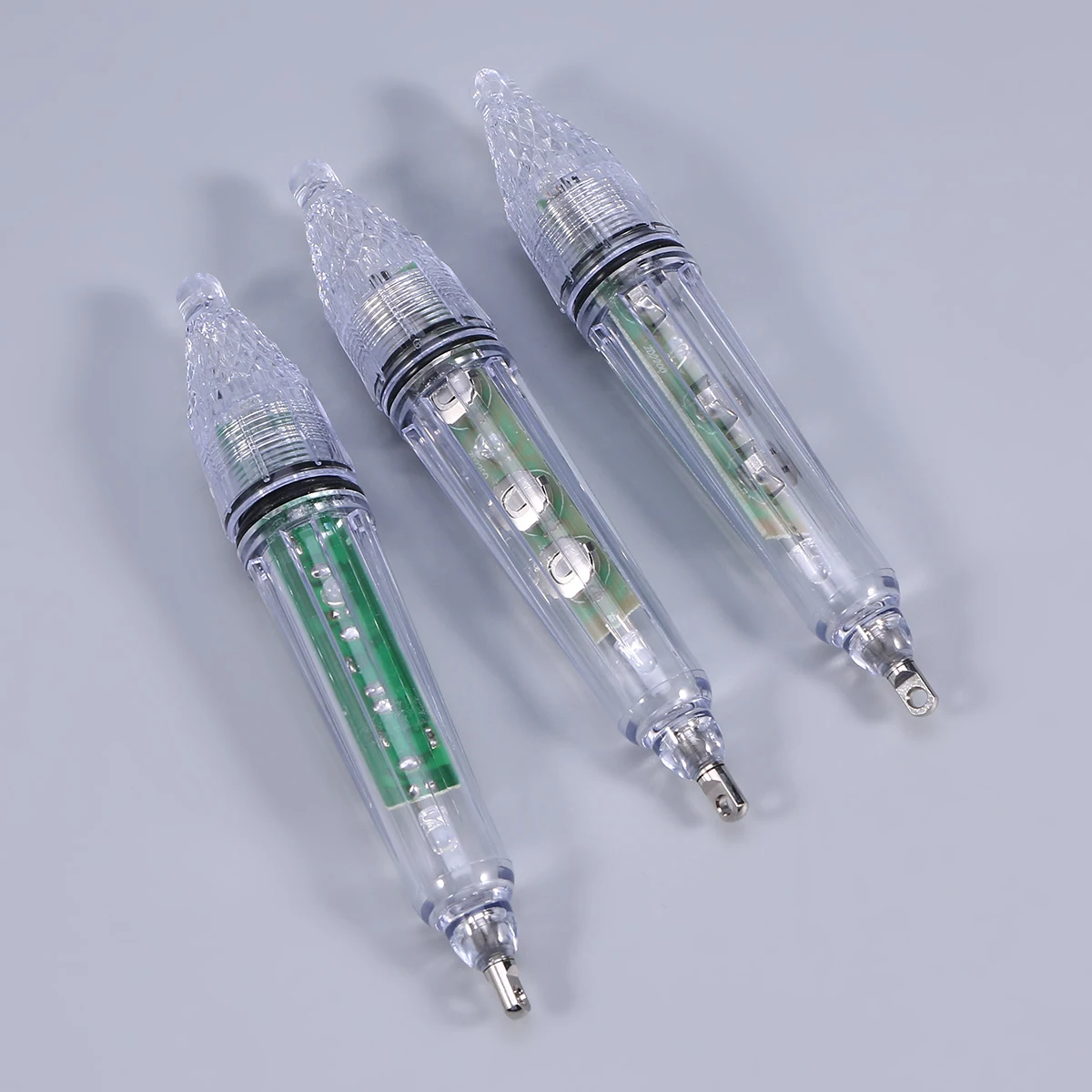 3 ชิ้นตกปลา Attractor Light Universal Lure โคมไฟน้ําลึกน้ําจืดกันน้ํา Night Light ปลา