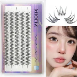 1 box 60 bundles mink false eyelashes Natural manga eyelash Russian Individual Eyelash extension Eyelash cluster Makeup Lashes