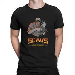 Scavs Escape From Tarko Men TShirt Tarkov Crewneck Short Sleeve Fabric T Shirt Funny High Quality Gift Idea