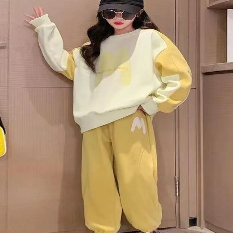 موضة 2 قطعة مجموعة ملابس الأطفال Kawaii بلايز عادية فتاة الملابس الشتوية 2025 الفتيات في سن المراهقة من 12 14 سنة الأولاد الخريف #5