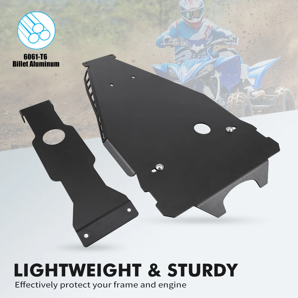 NICECNC for YAMAHA YFZ450R Full Chassis Glide & Swing Arm Skid Plate 2009-2024 ATV YFZ 450R SE 450X Engine Protection 450 YFZ