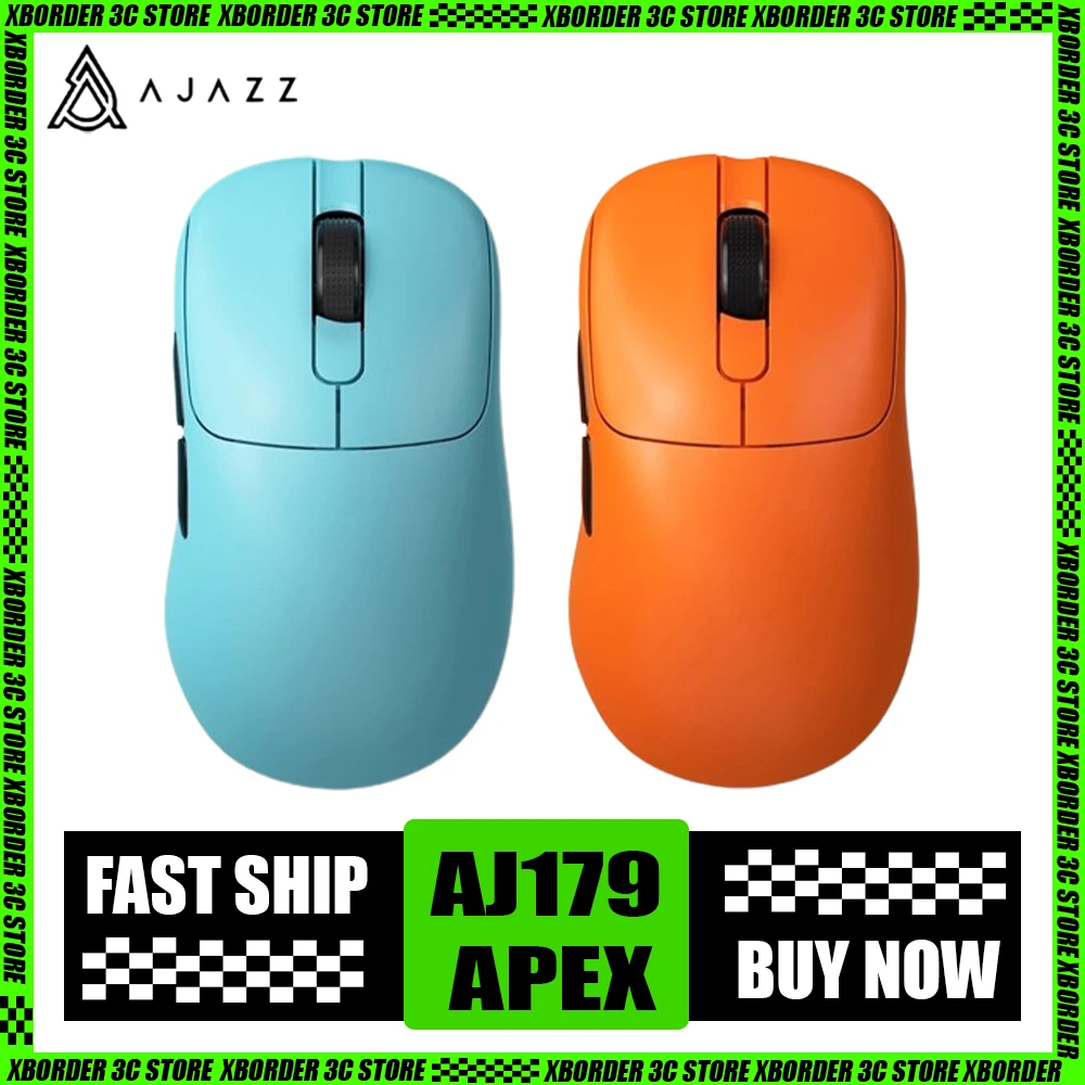 

Ajazz Aj179 Apex Wireless Mouse 8k Return Paw3950 Three Modes Customize Screen Rgb Gaming Mouse Lightweight Pc Gamer Accessories