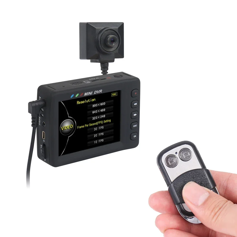 New 2.7 Inch LCD Screen Mini DV Portable Body Worn Camera Remote Control Live View Analog Security Guard Cam Video Recorder