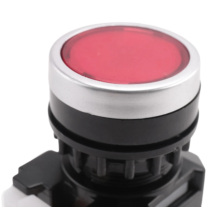 Promoção! 2 pces LA38-11/203 botão momentâneo interruptor de imprensa de energia resistente, 1 pces vermelho & 1 pces verde
