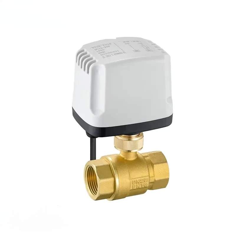 1 Inch IP65 Waterproof 2-Wire Normally Closed AC220V DC12-24V Brass Electric Ball Valve Solenoid Valve CE Certified