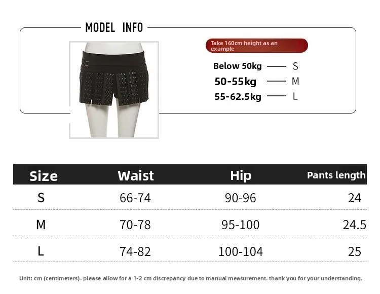 2026 Neuer High Street Dark Punk Schnallenfransen Regenschirmrock Damen