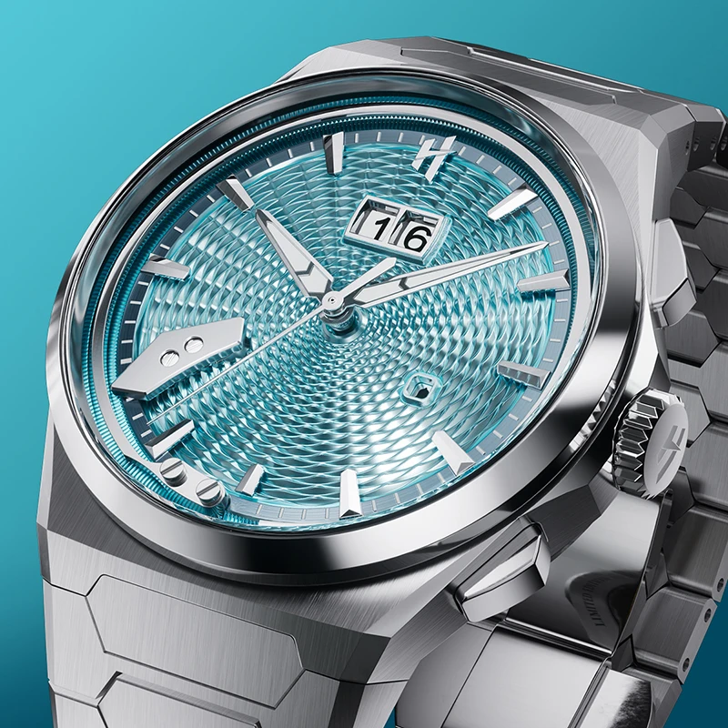 

Lucky Harvey Guilloche Dial Lightweight Self-sounding 2.0 Chiming Quick-release Watch Strap Automatic Mechanical Mens Watch