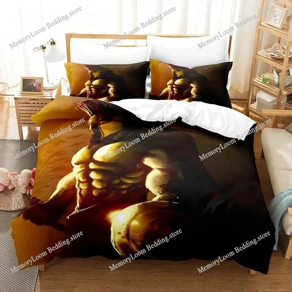Spartan Bedding Set Single Twin Full Queen King Size Bed Set Aldult Boys Bedroom Duvetcover Sets 3D Print Anime Bed Sheet Set